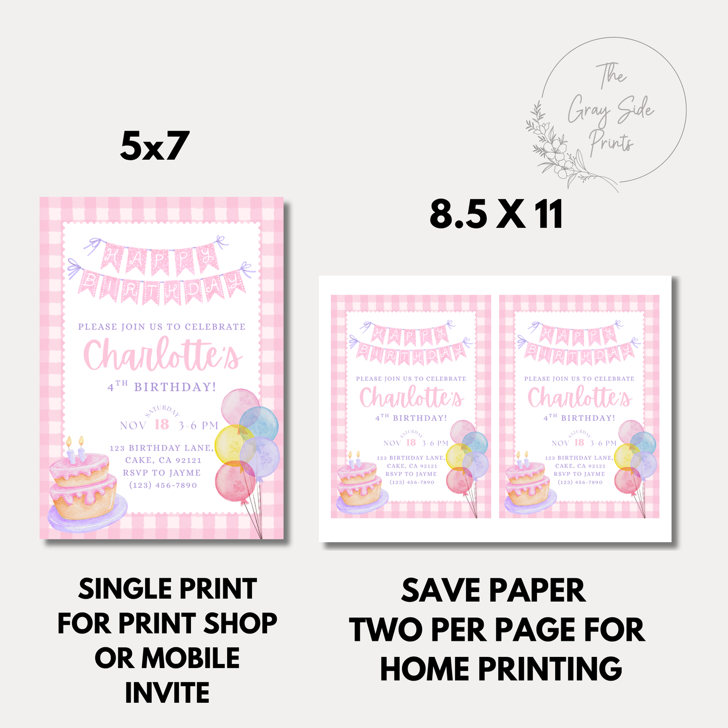 Pastel Birthday Invitation