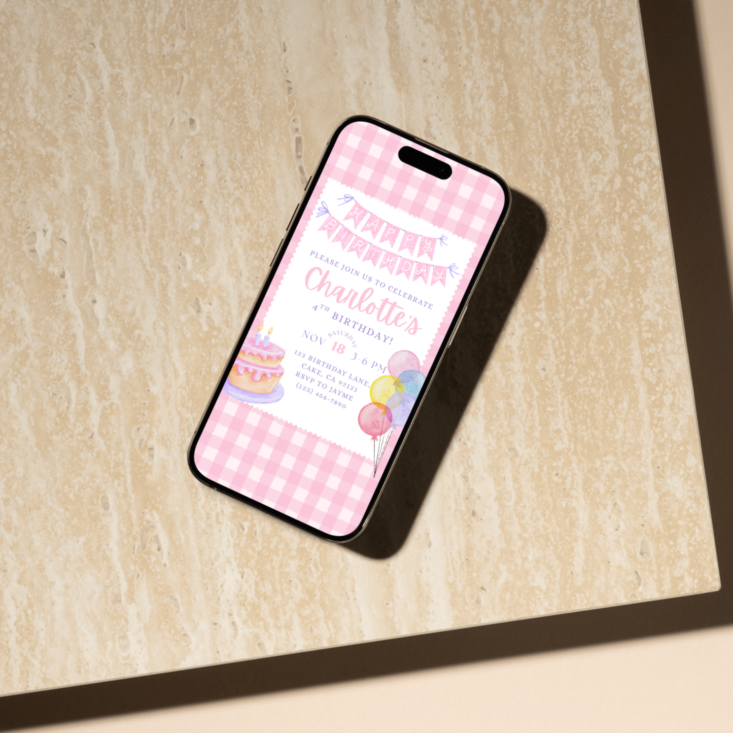 Pastel Birthday Invitation