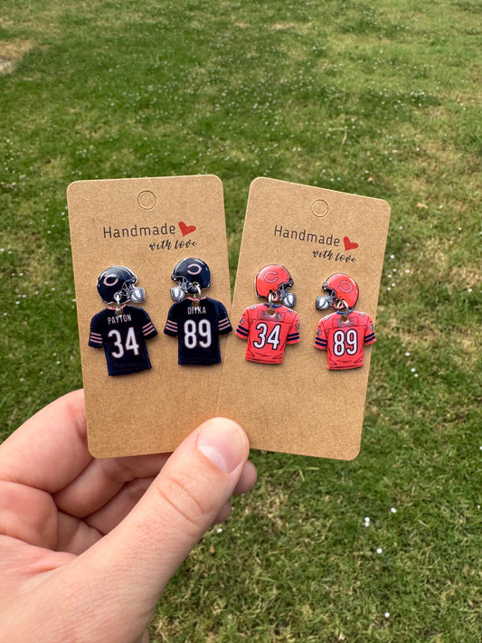 Custom Football Earrings