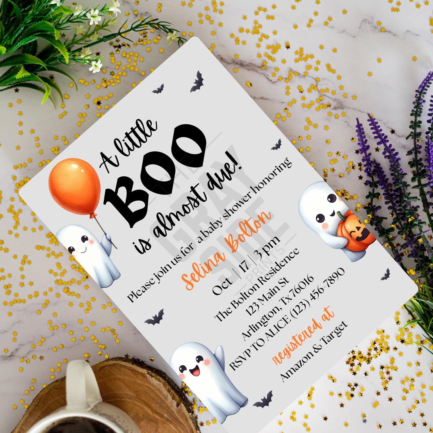 A Little Boo Baby Shower Invitation Halloween Baby Shower Invite Gender Neutral Baby Shower Printable Editable Baby Shower Invitation