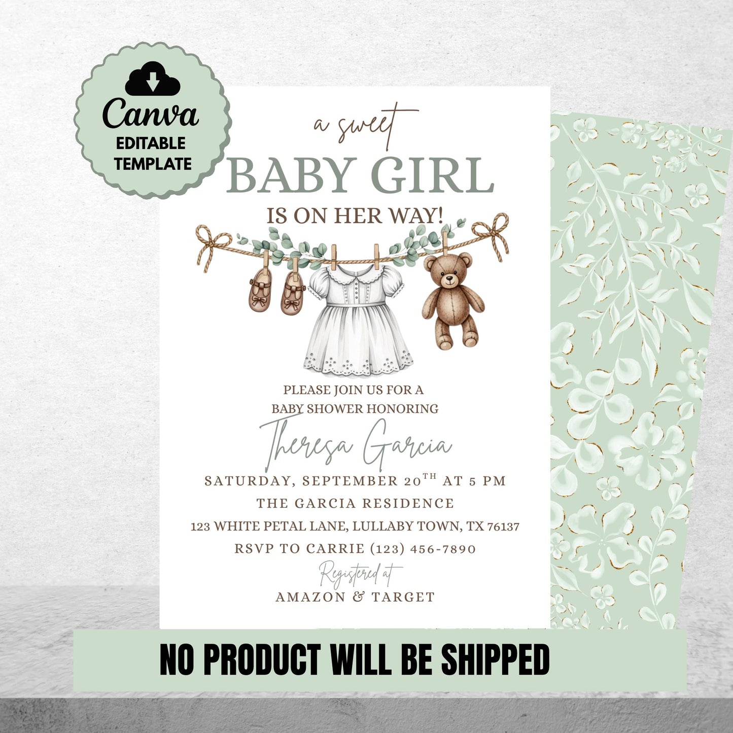 Boho Girl Baby Shower Invitation Baby Girl Baby Shower Boho Baby Shower Editable Instant Download Baby Shower Invite Girl Baby Invitation