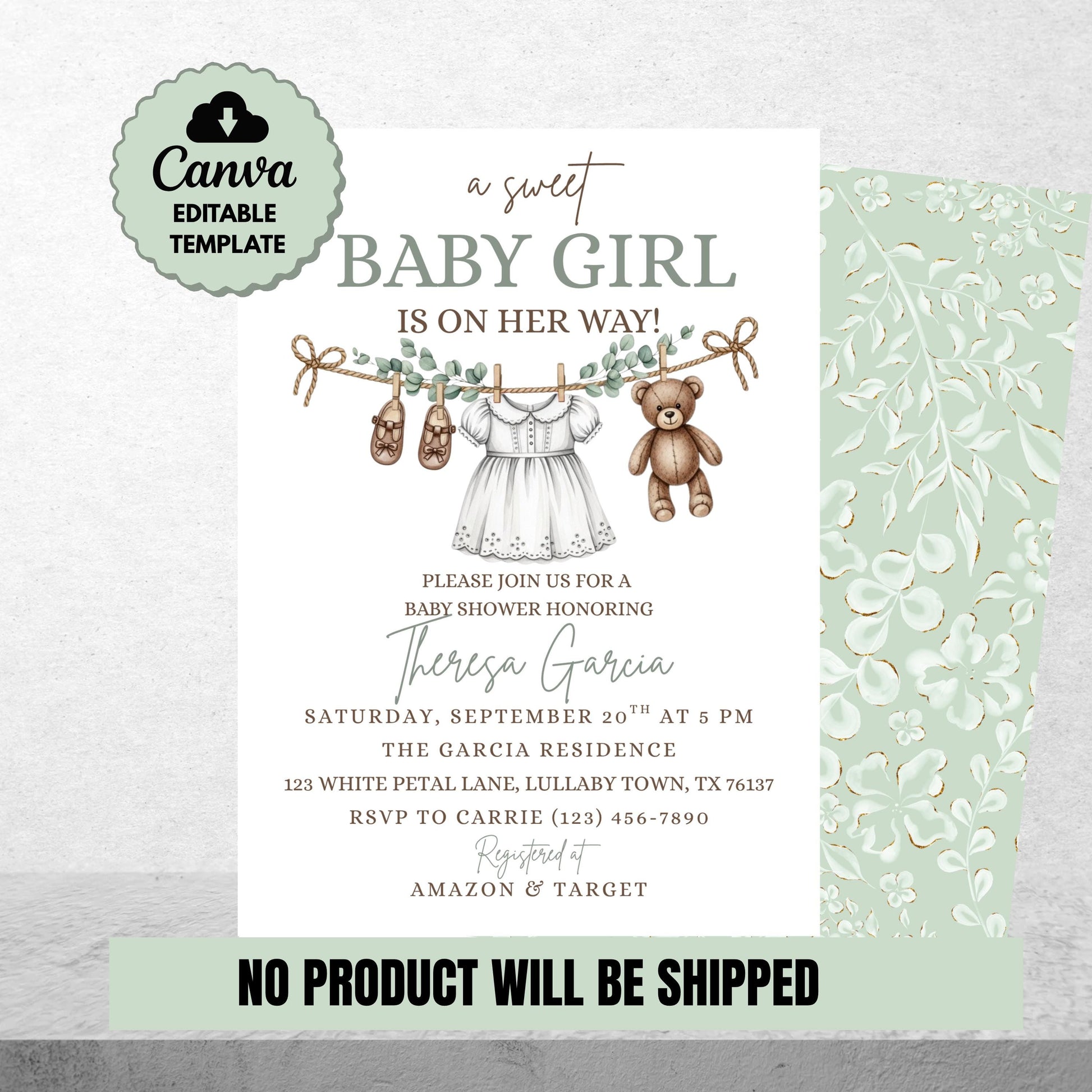 Boho Girl Baby Shower Invitation Baby Girl Baby Shower Boho Baby Shower Editable Instant Download Baby Shower Invite Girl Baby Invitation