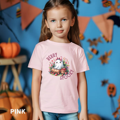 Berry Spooky Kids Halloween Shirt Cute Halloween Shirt Kids Fall Shirt Ghost Tee Cute Ghost Shirt