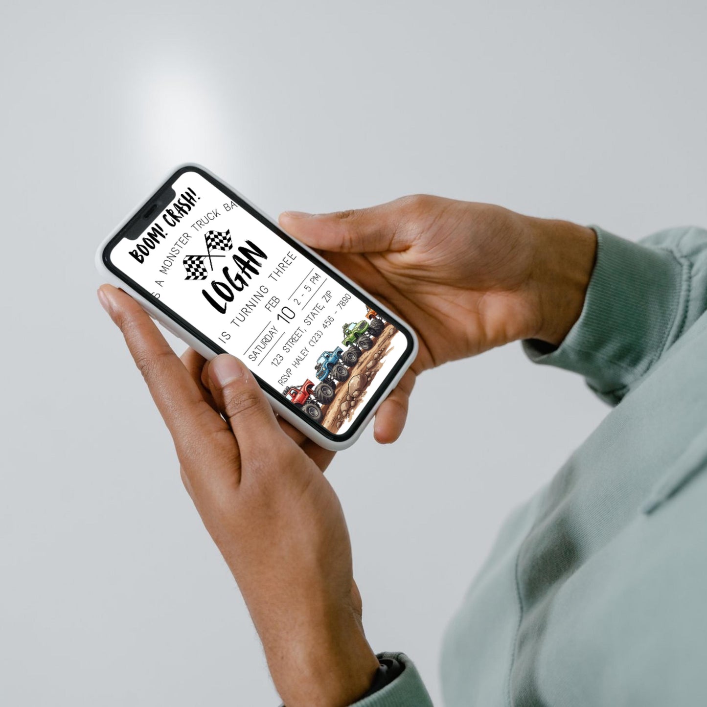 Monster Truck Birthday Invitation Editable Monster Jam Party Invite Instant Download Boys Truck Birthday Template Crush Party Theme