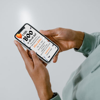 A Little Boo Baby Shower Invitation Halloween Baby Shower Invite Gender Neutral Baby Shower Printable Editable Baby Shower Invitation