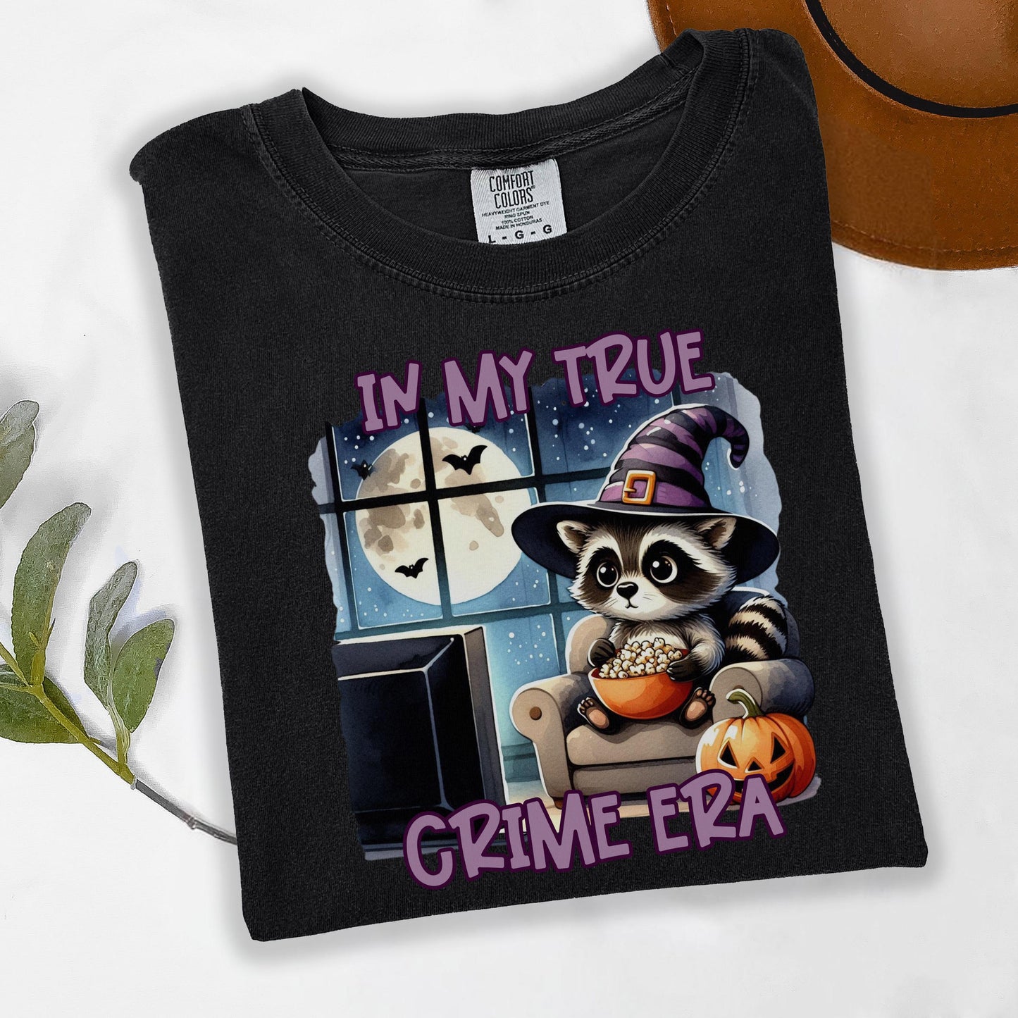 Cute Halloween Shirt In My True Crime Era Spooky Season Womens Shirts Fall Shirt Cute Pumpkin Shirt Comfort Colors Womens Fall Shirt