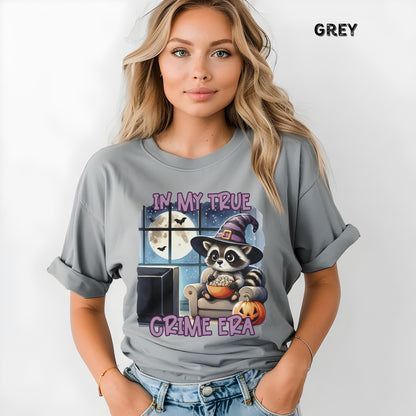 Cute Halloween Shirt In My True Crime Era Spooky Season Womens Shirts Fall Shirt Cute Pumpkin Shirt Comfort Colors Womens Fall Shirt