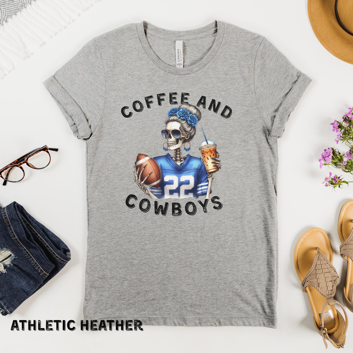Bella Canvas Cowboys Shirt Womens Shirt Dallas Cowboys Tee Texas Football Shirt Game Day Shirt Sunday Football Dallas Cowboys Tailgate Tee