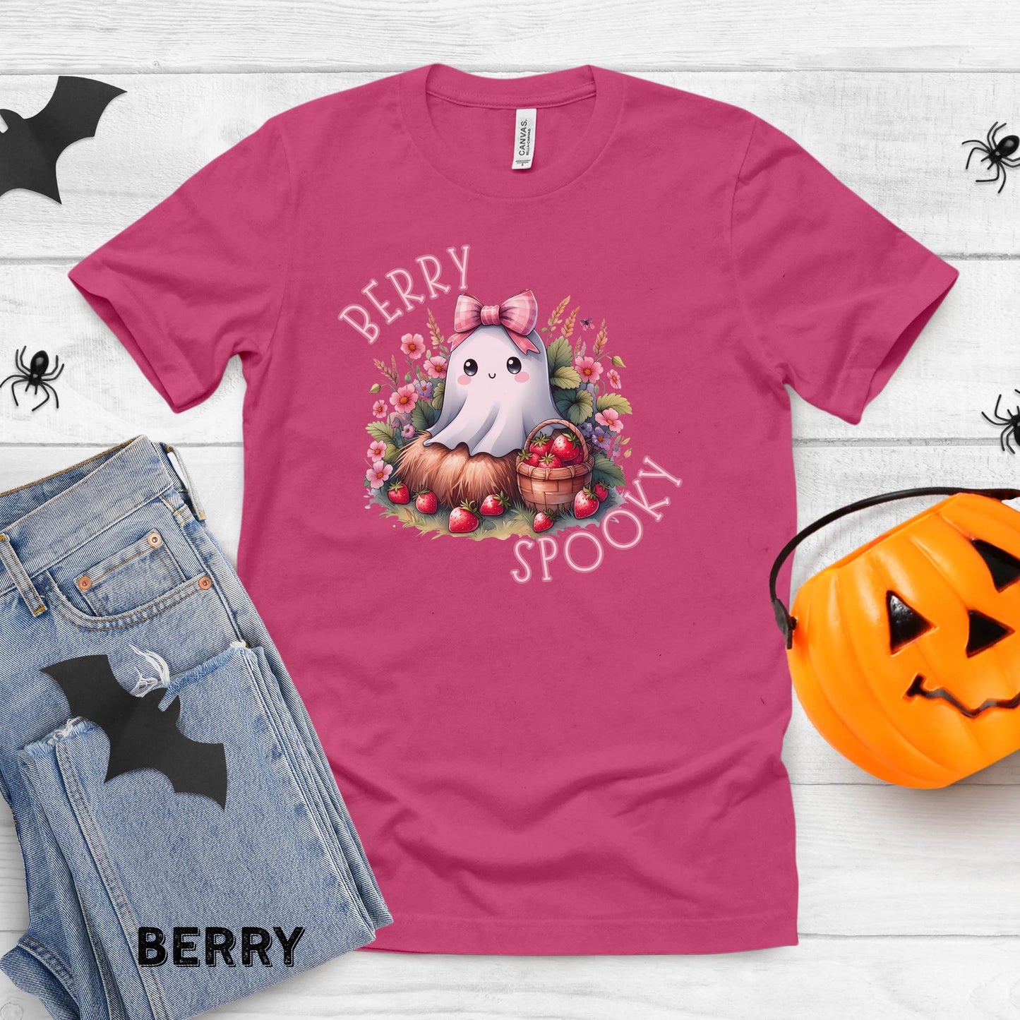 Berry Spooky Kids Halloween Shirt Cute Halloween Shirt Kids Fall Shirt Ghost Tee Cute Ghost Shirt