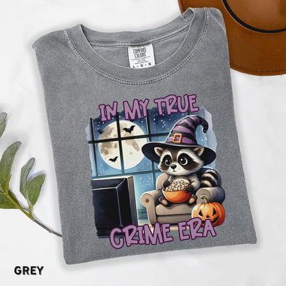 Cute Halloween Shirt In My True Crime Era Spooky Season Womens Shirts Fall Shirt Cute Pumpkin Shirt Comfort Colors Womens Fall Shirt
