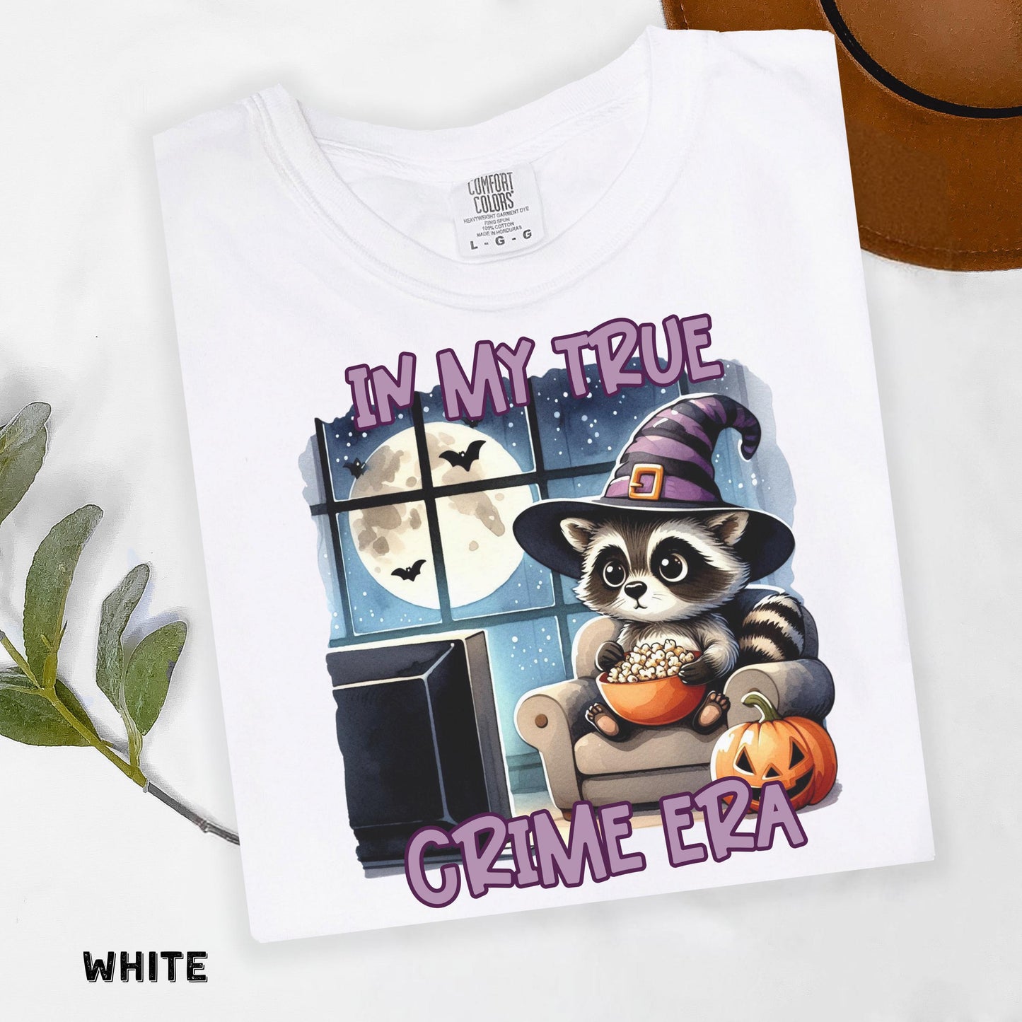 Cute Halloween Shirt In My True Crime Era Spooky Season Womens Shirts Fall Shirt Cute Pumpkin Shirt Comfort Colors Womens Fall Shirt