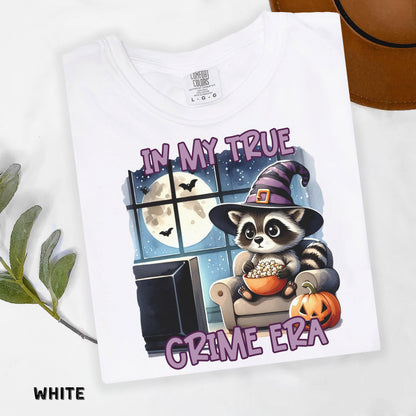 Cute Halloween Shirt In My True Crime Era Spooky Season Womens Shirts Fall Shirt Cute Pumpkin Shirt Comfort Colors Womens Fall Shirt