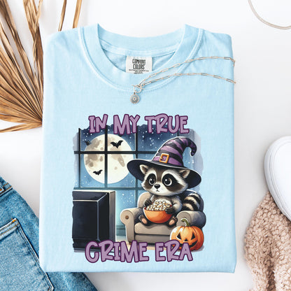 Cute Halloween Shirt In My True Crime Era Spooky Season Womens Shirts Fall Shirt Cute Pumpkin Shirt Comfort Colors Womens Fall Shirt