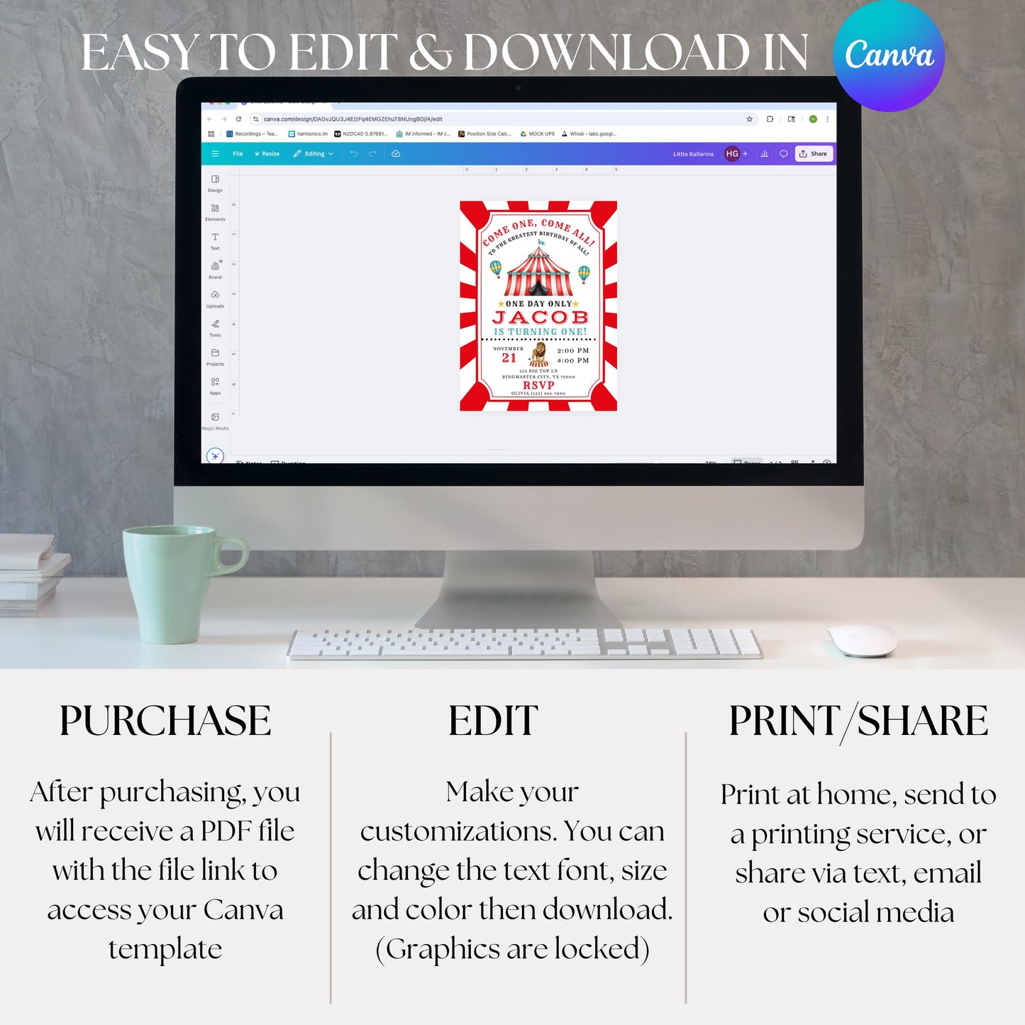 Come One Come All Carnival Birthday Invitation Carnival Invite Circus Birthday Invitation Circus Invite Boys Circus Birthday Invite