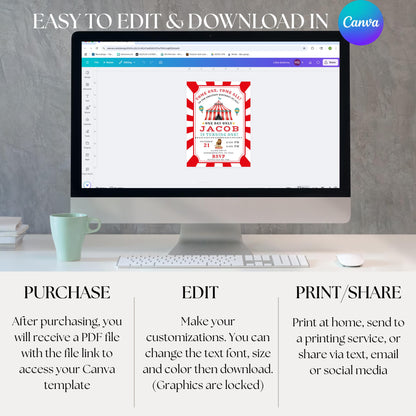 Come One Come All Carnival Birthday Invitation Carnival Invite Circus Birthday Invitation Circus Invite Boys Circus Birthday Invite