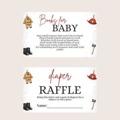 A Little Firefighter Baby Shower Bundle Baby Shower Bundle Invitation Fire Truck Baby Shower Fireman Invite Boy Baby Shower Girl Baby Shower