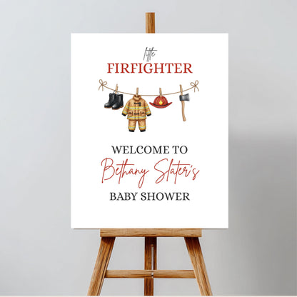 A Little Firefighter Baby Shower Bundle Baby Shower Bundle Invitation Fire Truck Baby Shower Fireman Invite Boy Baby Shower Girl Baby Shower