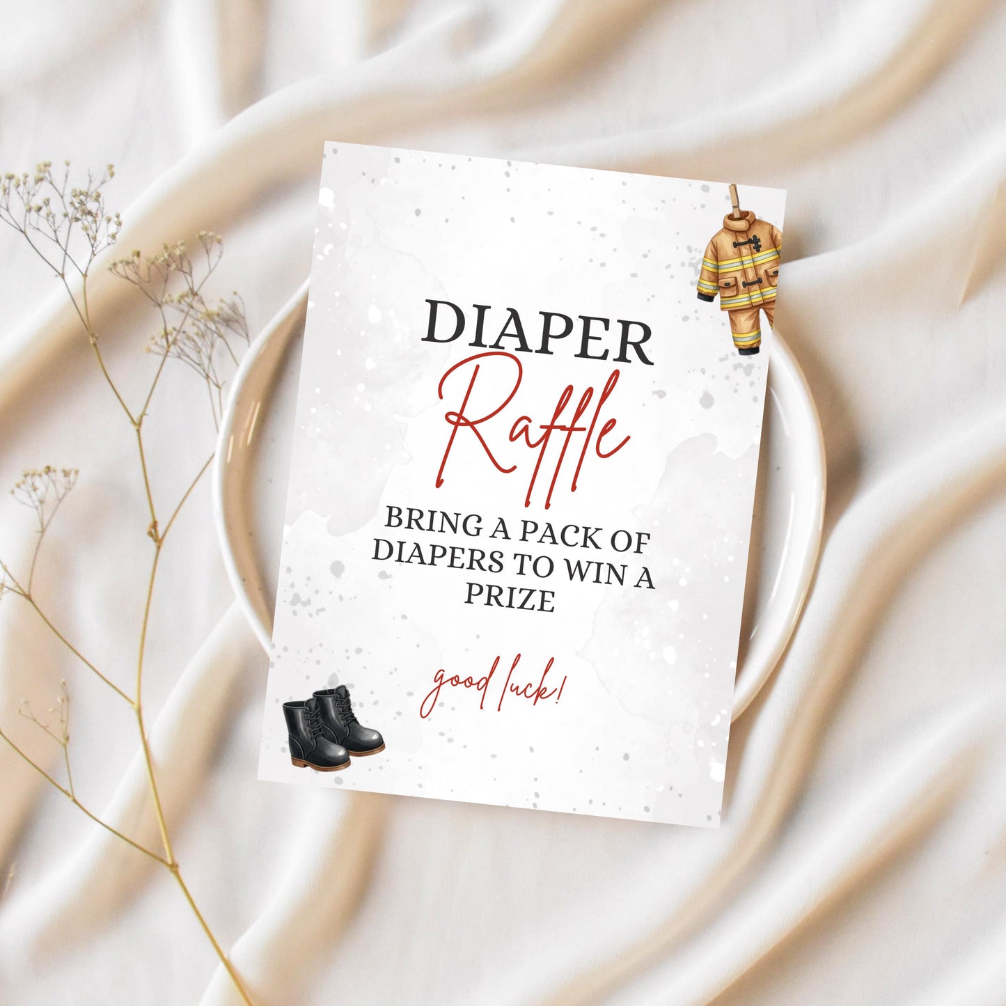 A Little Firefighter Baby Shower Bundle Baby Shower Bundle Invitation Fire Truck Baby Shower Fireman Invite Boy Baby Shower Girl Baby Shower