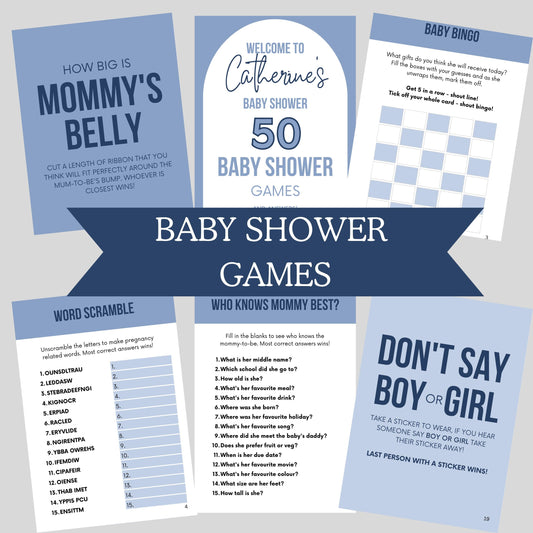 Baby Shower Games Bundle Printable Baby Shower Games Baby Shower Bingo Baby Shower Games Printable Editable Baby Shower Games Fun Baby Games