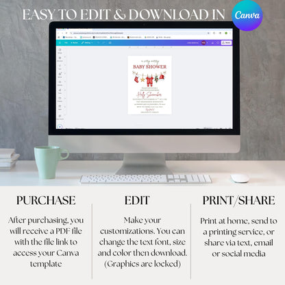 Winter Baby Shower Invitation Very Merry Baby Shower Christmas Baby Shower Invite  Gender Neutral Baby Shower Merry Little Baby Shower