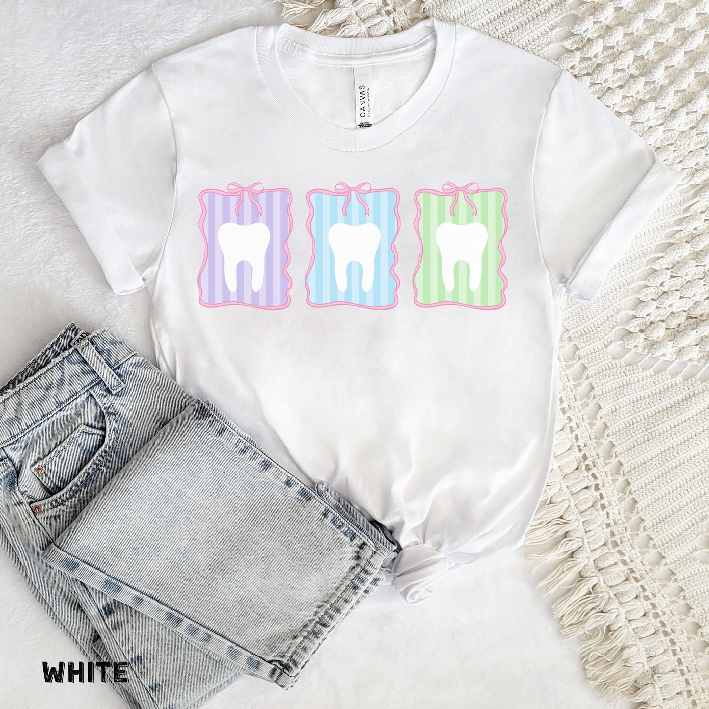 Comfort Colors Dental Sweatshirt RDH Dental Hygiene Coquette Dental Assistant Shirt RDA Ortho Crew Tee Gift for Dental Hygienist Shirt