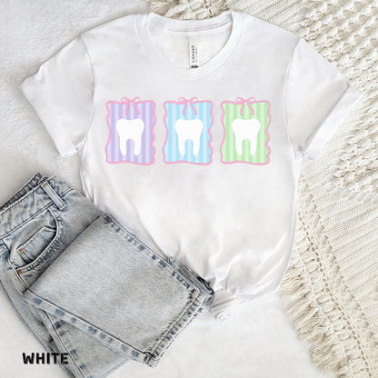 Comfort Colors Dental Sweatshirt RDH Dental Hygiene Coquette Dental Assistant Shirt RDA Ortho Crew Tee Gift for Dental Hygienist Shirt