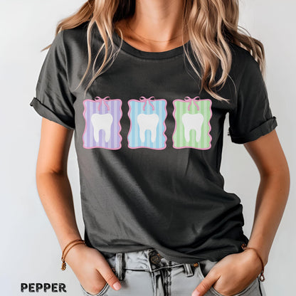 Comfort Colors Dental Sweatshirt RDH Dental Hygiene Coquette Dental Assistant Shirt RDA Ortho Crew Tee Gift for Dental Hygienist Shirt