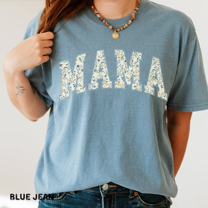 Floral Mama Shirt Comfort Colors Mama Shirt Gift for Mom Cute Mom Shirt Mama Tshirt Retro Mom Tee Mothers Day Gift Cute Mama Sweatshirt