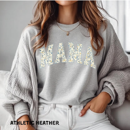 Floral Mama Shirt Comfort Colors Mama Shirt Gift for Mom Cute Mom Shirt Mama Tshirt Retro Mom Tee Mothers Day Gift Cute Mama Sweatshirt