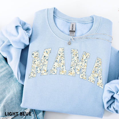 Floral Mama Shirt Comfort Colors Mama Shirt Gift for Mom Cute Mom Shirt Mama Tshirt Retro Mom Tee Mothers Day Gift Cute Mama Sweatshirt