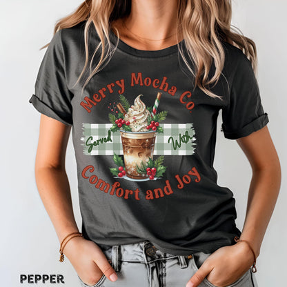 Christmas Coffee Comfort Colors Shirt Christmas T Shirt Coffee Christmas Shirt Coffee Lover Gift Christmas T Shirt Gift for Coffee Lover