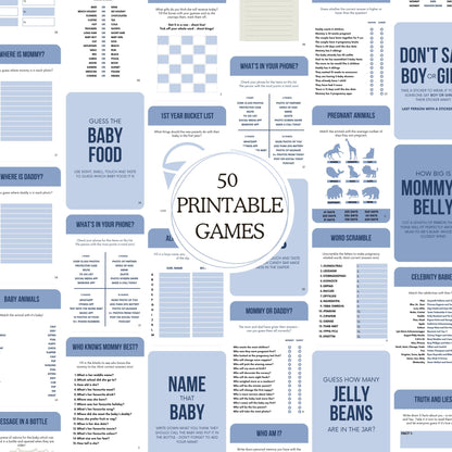 Baby Games Baby Shower Game Bundle Minimalist Baby Shower Games Modern Baby Shower Games Pack 50 Games Fully Editable Download Fun Baby Game
