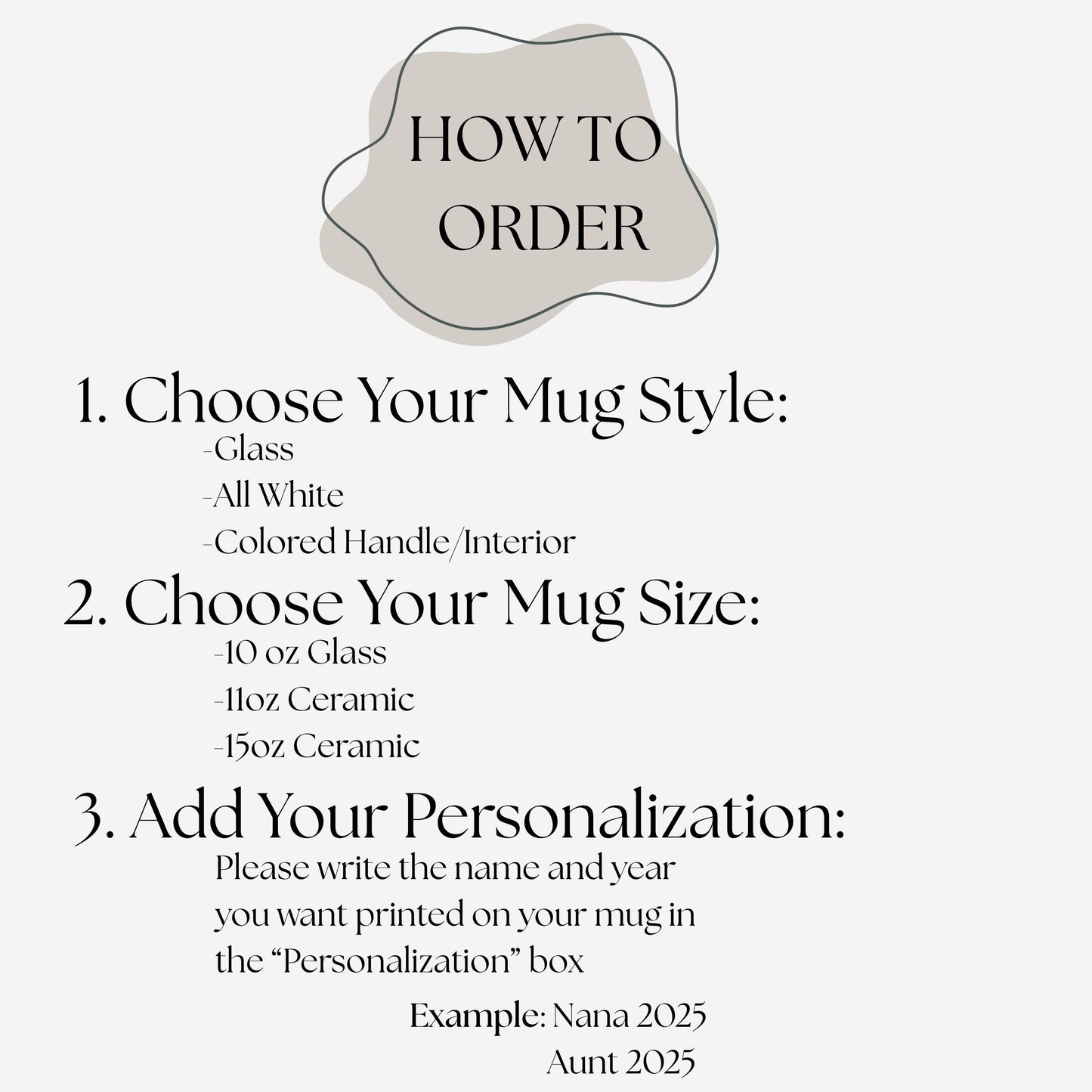 Grandma Personalized Gift New Grandma Gift Grandma Mug Pregnancy Announcement Personalized Floral Mug Floral Coffee Cup Personalized Mug