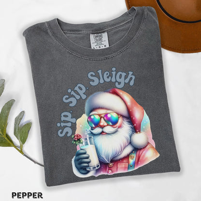 Funny Santa Shirt Christmas Shirt Funny Santa Tee Cute Christmas Shirt Sleigh Christmas Shirt Funny Santa Sweatshirt Christmas Sweatshirt