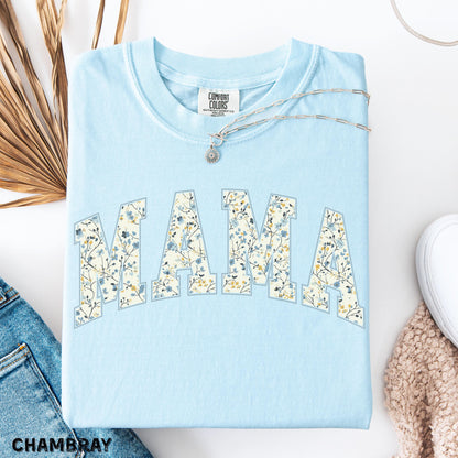 Floral Mama Shirt Comfort Colors Mama Shirt Gift for Mom Cute Mom Shirt Mama Tshirt Retro Mom Tee Mothers Day Gift Cute Mama Sweatshirt