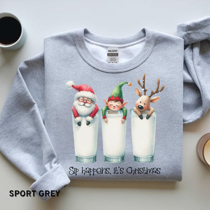 Funny Christmas Shirt Comfort Colors Santa Shirt Adult Humor Tee Christmas Sweatshirt Santa Sweatshirt Elf Shirt Funny Xmas Shirt Womens Tee