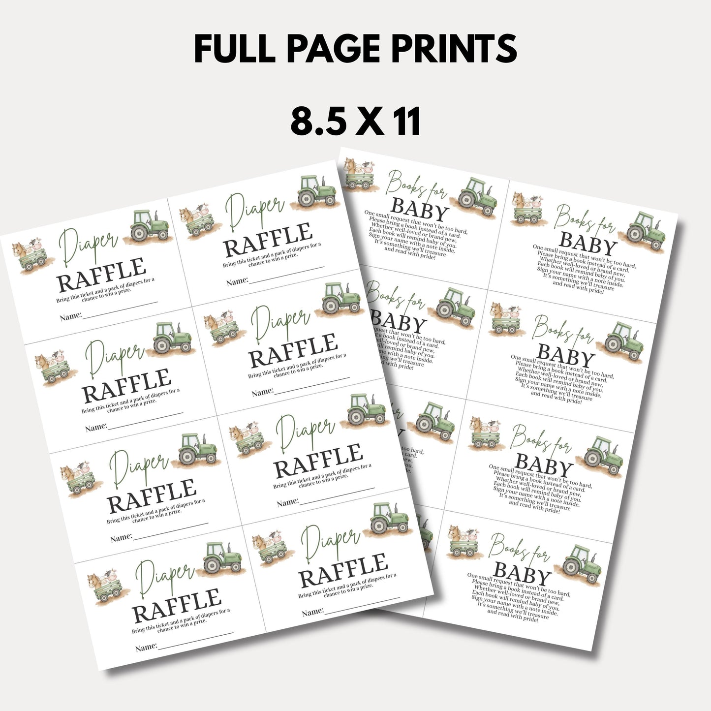 It's a Boy Tractor Baby Shower Invitation Farm Baby Shower Invite Country Baby Shower Invitation Template Boy Baby Shower Invite Baby Bundle