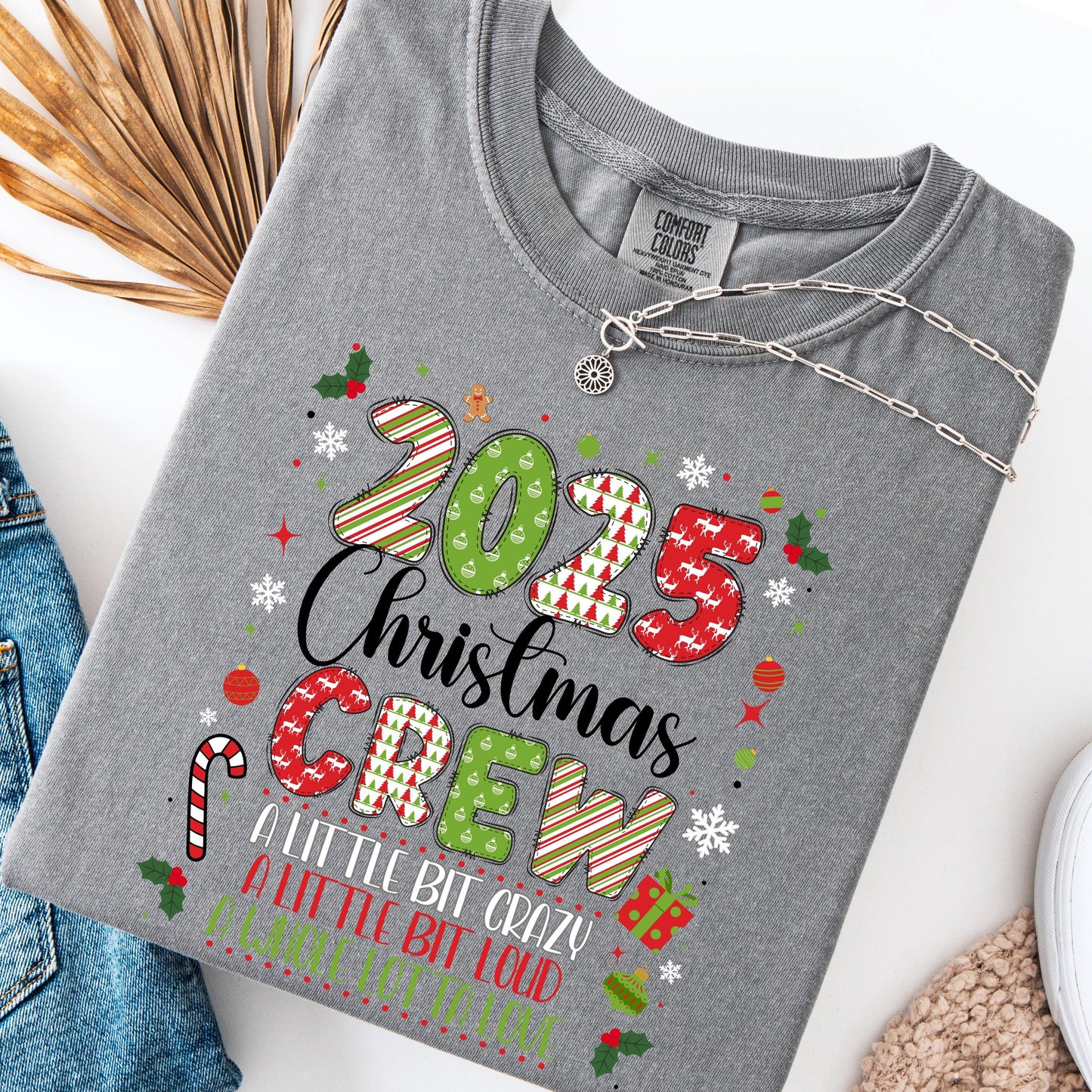 Family Matching Christmas Tshirt, Christmas Crew 2025 Shirt Family Christmas 2025 Shirt, Christmas Crew Matching Shirts Christmas Sweatshirt