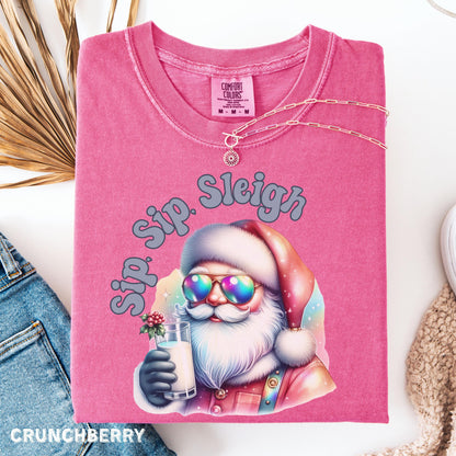 Funny Santa Shirt Christmas Shirt Funny Santa Tee Cute Christmas Shirt Sleigh Christmas Shirt Funny Santa Sweatshirt Christmas Sweatshirt