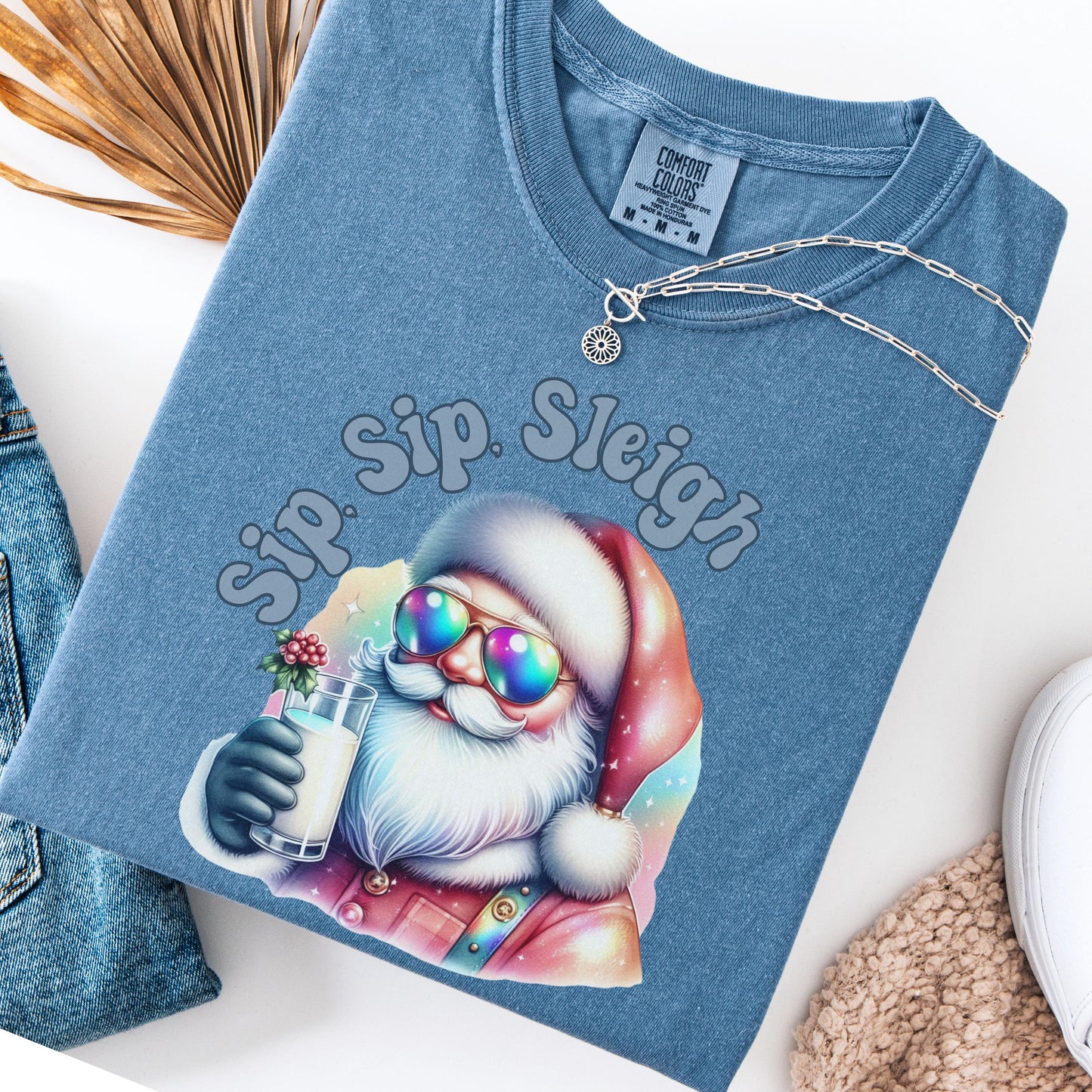 Funny Santa Shirt Christmas Shirt Funny Santa Tee Cute Christmas Shirt Sleigh Christmas Shirt Funny Santa Sweatshirt Christmas Sweatshirt