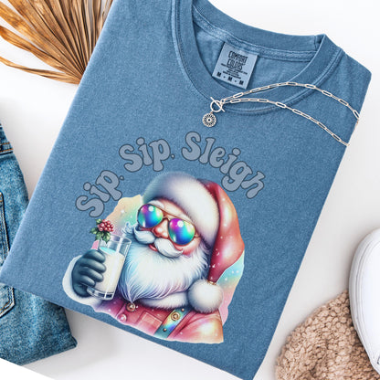 Funny Santa Shirt Christmas Shirt Funny Santa Tee Cute Christmas Shirt Sleigh Christmas Shirt Funny Santa Sweatshirt Christmas Sweatshirt