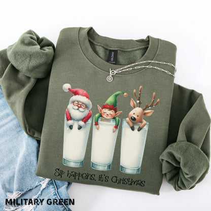 Funny Christmas Shirt Comfort Colors Santa Shirt Adult Humor Tee Christmas Sweatshirt Santa Sweatshirt Elf Shirt Funny Xmas Shirt Womens Tee