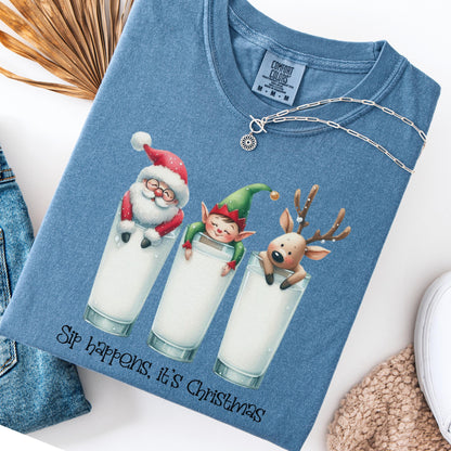 Funny Christmas Shirt Comfort Colors Santa Shirt Adult Humor Tee Christmas Sweatshirt Santa Sweatshirt Elf Shirt Funny Xmas Shirt Womens Tee