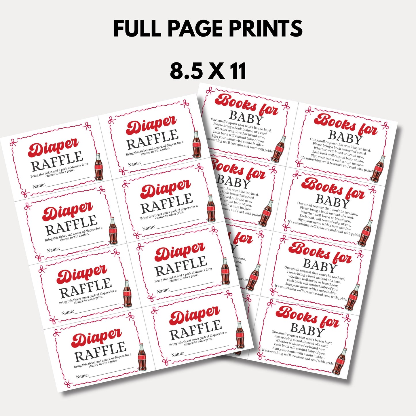 Ready to Pop Baby Shower Bundle Invitation Soda Pop Baby Shower Invite She's Ready to Pop Baby Shower Invite Retro Baby Shower Invite