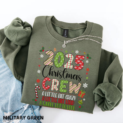 Family Matching Christmas Tshirt, Christmas Crew 2025 Shirt Family Christmas 2025 Shirt, Christmas Crew Matching Shirts Christmas Sweatshirt