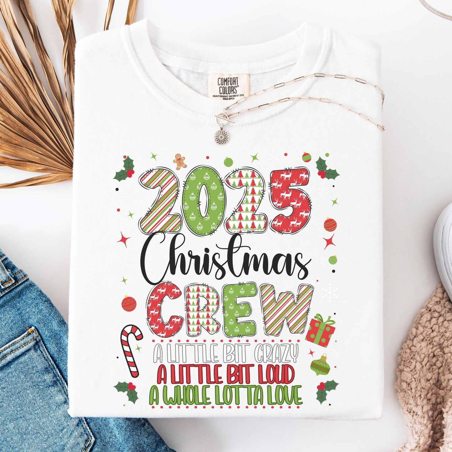 Family Matching Christmas Tshirt, Christmas Crew 2025 Shirt Family Christmas 2025 Shirt, Christmas Crew Matching Shirts Christmas Sweatshirt