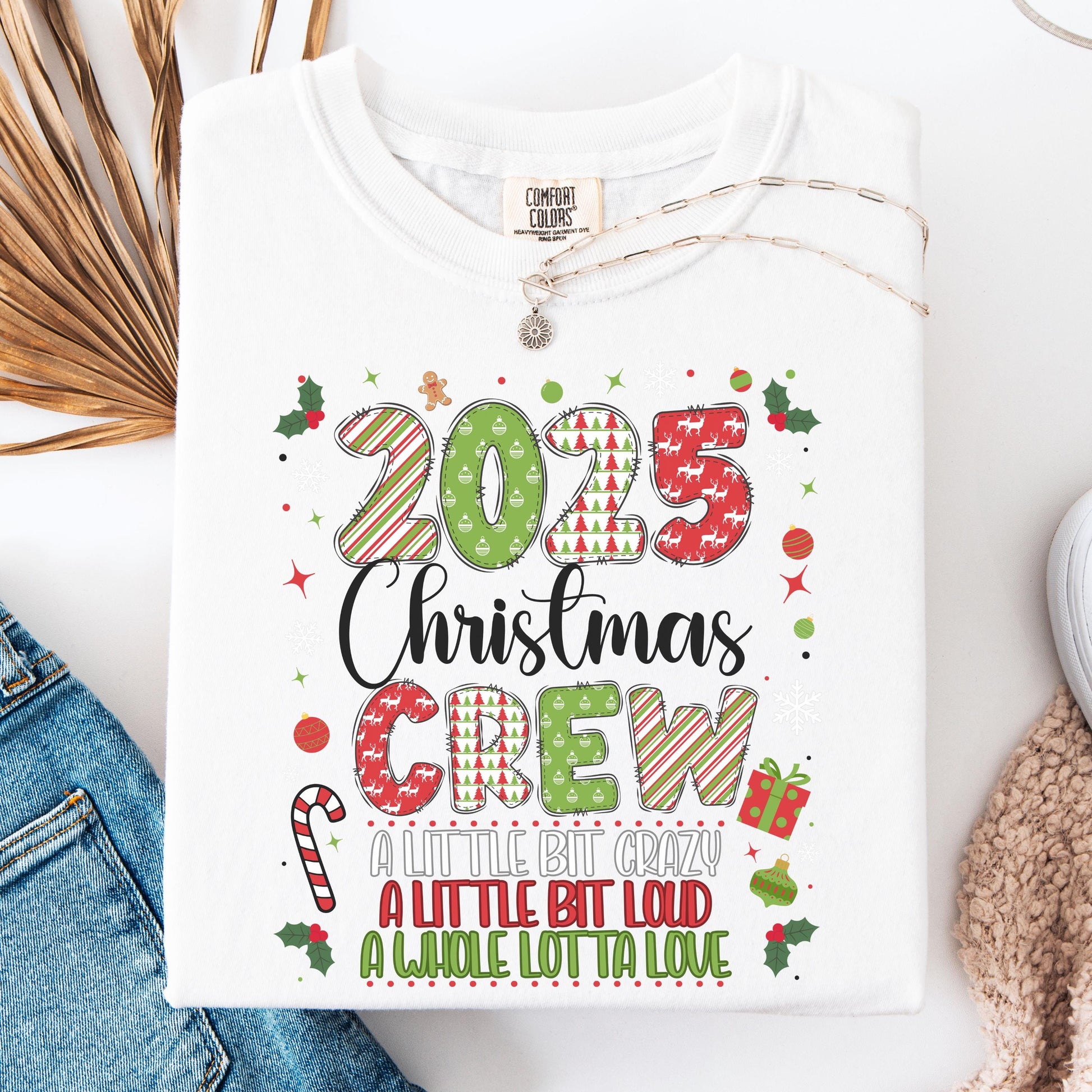 Family Matching Christmas Tshirt, Christmas Crew 2025 Shirt Family Christmas 2025 Shirt, Christmas Crew Matching Shirts Christmas Sweatshirt