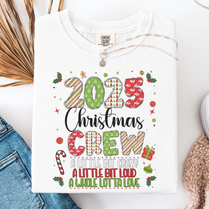 Family Matching Christmas Tshirt, Christmas Crew 2025 Shirt Family Christmas 2025 Shirt, Christmas Crew Matching Shirts Christmas Sweatshirt