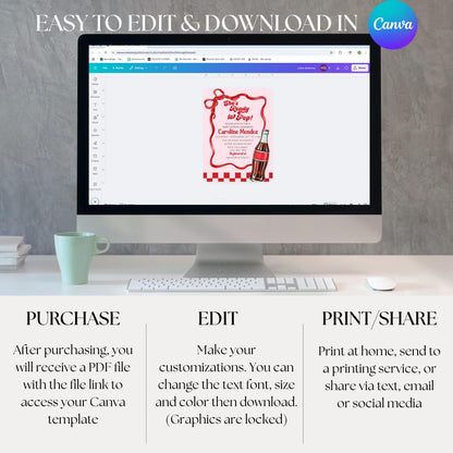 Ready to Pop Baby Shower Bundle Invitation Soda Pop Baby Shower Invite She's Ready to Pop Baby Shower Invite Retro Baby Shower Invite